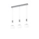 Trio-342010307 - Madison - Matt Nickel 3 Light over Island Fitting with White Glass