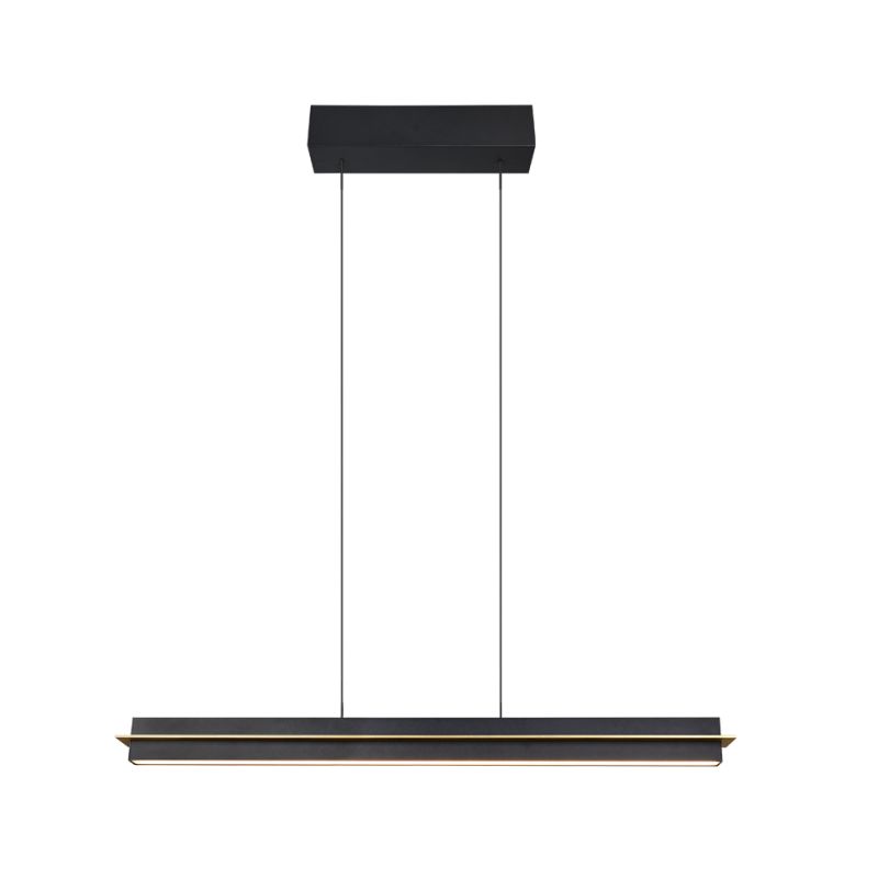 Trio-346710180 - Emerson - Matt Black & Gold CCT Linear Profile