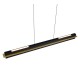 Trio-346710180 - Emerson - Matt Black & Gold CCT Linear Profile
