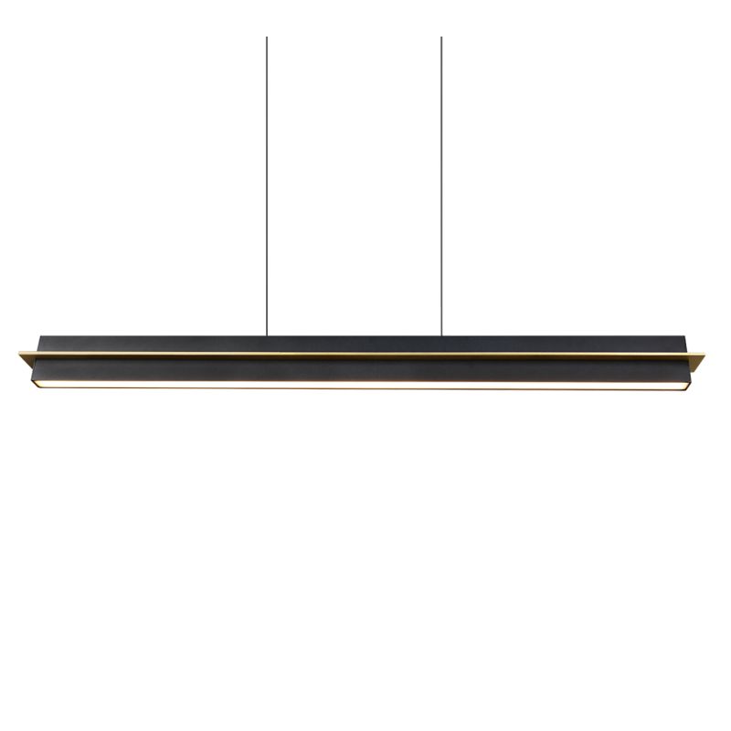 Trio-346710180 - Emerson - Matt Black & Gold CCT Linear Profile
