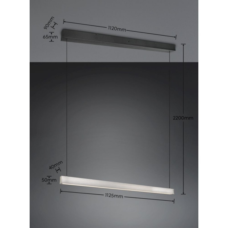Trio-347910107 - Wallace - Matt Nickel & Black CCT Linear Profile