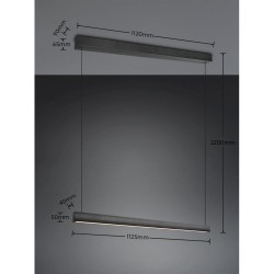 Wallace - Matt Black CCT Linear Profile