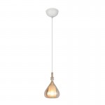 Aldea - White Pendant with Amber & White Glass ∅ 12 cm Aldea - White Pendant with Amber & White Glass ∅ 12 cm