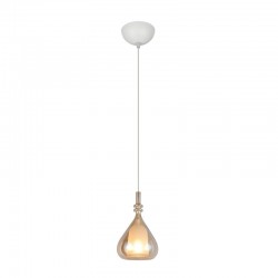 Aldea - White Pendant with Amber & White Glass ∅ 12 cm Aldea - White Pendant with Amber & White Glass ∅ 12 cm