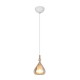 Trio-349400113 - Aldea - White Pendant with Amber & White Glass ∅ 12 cm