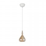 Aldea - White Pendant with Amber & White Glass ∅ 12 cm Aldea - White Pendant with Amber & White Glass ∅ 12 cm