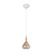 Trio-349400113 - Aldea - White Pendant with Amber & White Glass ∅ 12 cm