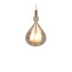 Trio-349400113 - Aldea - White Pendant with Amber & White Glass ∅ 12 cm