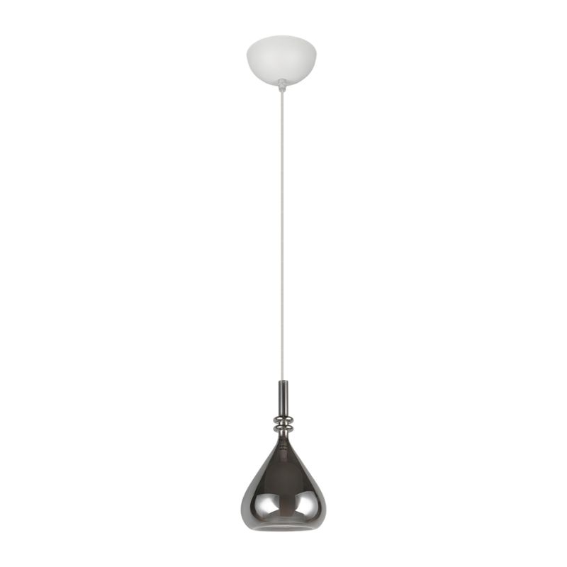 - Aldea - White Pendant with Mirrored Smoked & White Glass ∅ 12 cm Trio-349400157 - Aldea - White Pendant with Mirrored Smoked & White Glass ∅ 12 cm