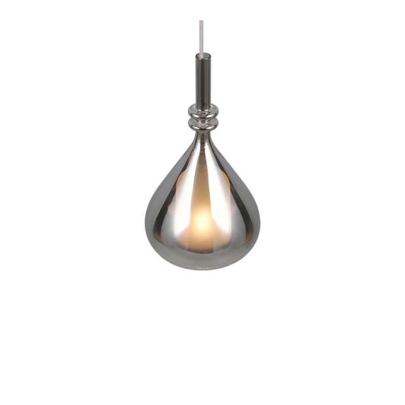 - Aldea - White Pendant with Mirrored Smoked & White Glass ∅ 12 cm Trio-349400157 - Aldea - White Pendant with Mirrored Smoked & White Glass ∅ 12 cm