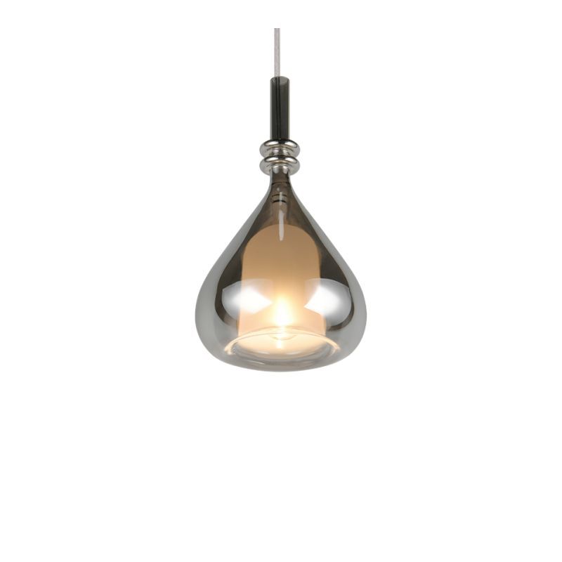 - Aldea - White Pendant with Mirrored Smoked & White Glass ∅ 12 cm Trio-349400157 - Aldea - White Pendant with Mirrored Smoked & White Glass ∅ 12 cm