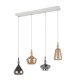 Trio-349400417 - Aldea - White 4 Light over Island Fitting with Decorative Glass