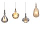 Trio-349400417 - Aldea - White 4 Light over Island Fitting with Decorative Glass