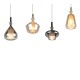Trio-349400417 - Aldea - White 4 Light over Island Fitting with Decorative Glass