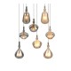 Trio-349430817 - Aldea - White 8 Light Cluster Pendant with Decorative Glass