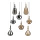 Trio-349430817 - Aldea - White 8 Light Cluster Pendant with Decorative Glass