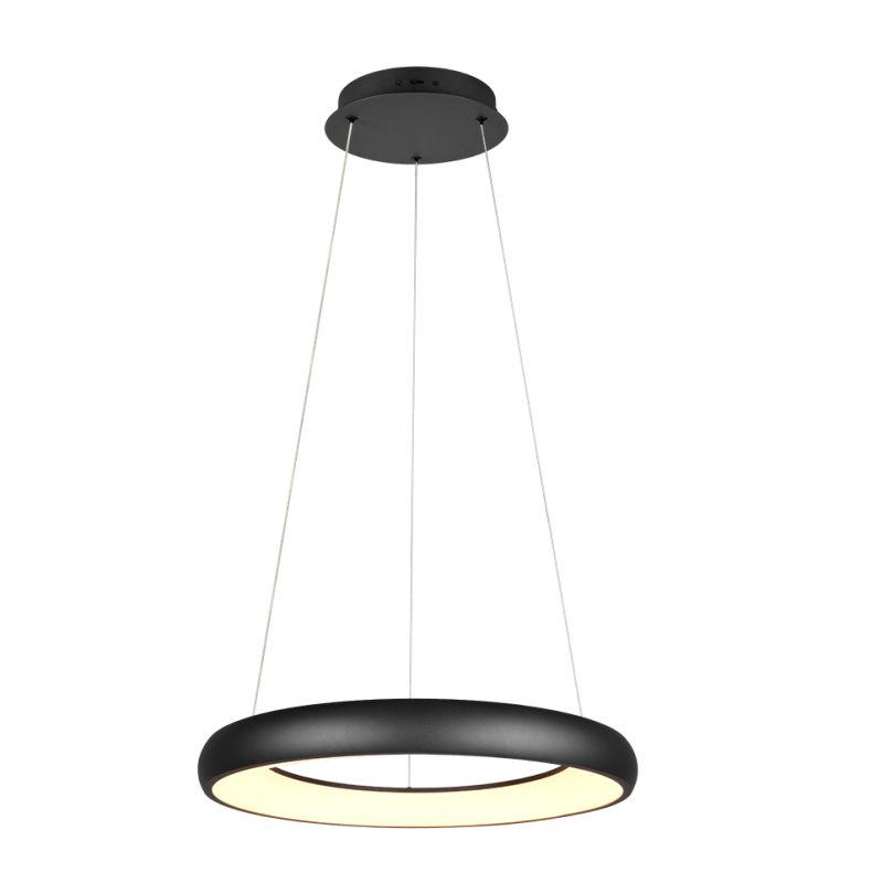 Trio-349616032 - Cardona - Matt Black CCT Pendant ∅ 62 cm
