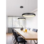 Cardona - Matt Black CCT Pendant ∅ 62 cm