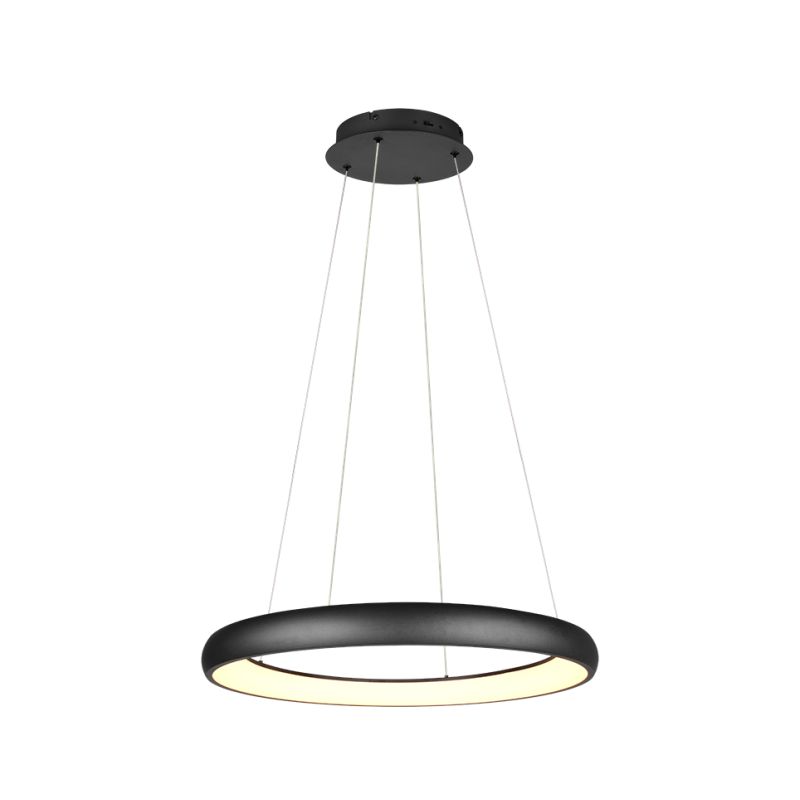 Ceiling Lights - Cardona - Matt Black CCT Pendant ∅ 75 cm Trio-349617532 - Cardona - Matt Black CCT Pendant ∅ 75 cm