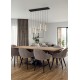 Trio-352011117 - Fiato - Matt Black 11 Light CCT over Island Fitting with Multicolour Shades