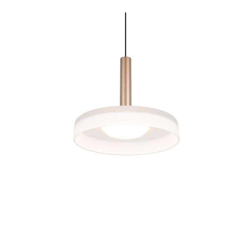 Trio-354910165 - Celeste - Black & Coffee LED Pendant with White Glass