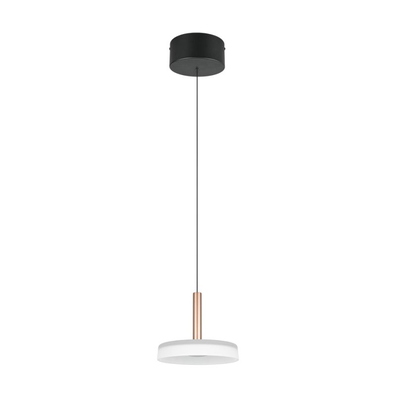 Trio-354910165 - Celeste - Black & Coffee LED Pendant with White Glass