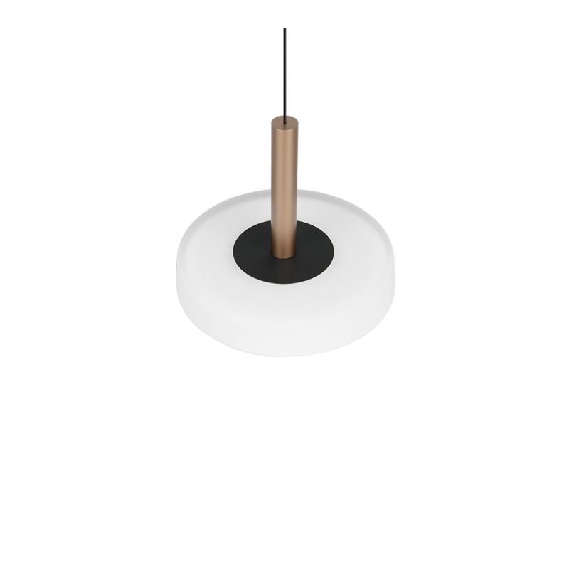 Trio-354910165 - Celeste - Black & Coffee LED Pendant with White Glass