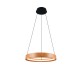 Trio-355030130 - Lynwood - Black LED Pendant with Wooden Shade