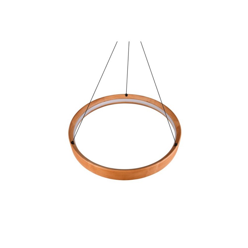 Trio-355030130 - Lynwood - Black LED Pendant with Wooden Shade