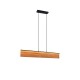 Trio-355510130 - Kalea - Black LED over Island Fitting with Natural Wood