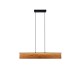 Trio-355510130 - Kalea - Black LED over Island Fitting with Natural Wood