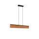 Trio-355510130 - Kalea - Black LED over Island Fitting with Natural Wood