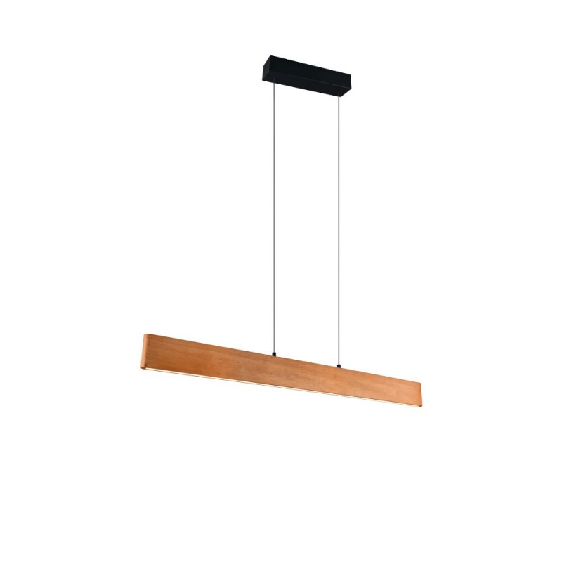 Trio-359710130 - Edgewood - Black CCT Linear Profile with Wooden Shade