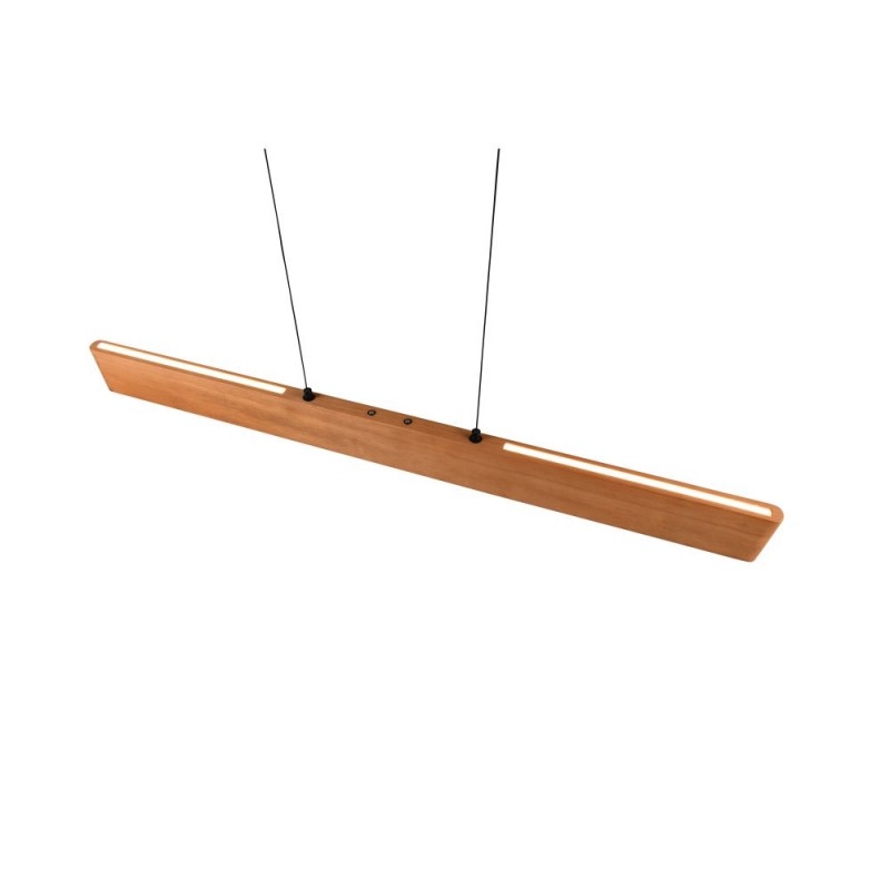 Trio-359710130 - Edgewood - Black CCT Linear Profile with Wooden Shade