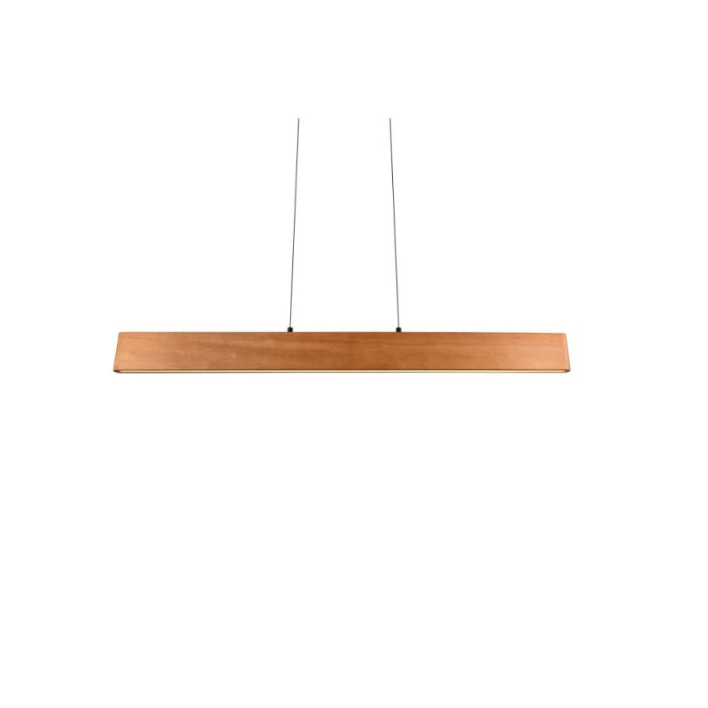 Trio-359710130 - Edgewood - Black CCT Linear Profile with Wooden Shade