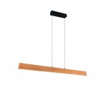 Edgewood - Black CCT Linear Profile with Wooden Shade