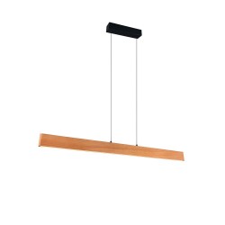 Edgewood - Black CCT Linear Profile with Wooden Shade