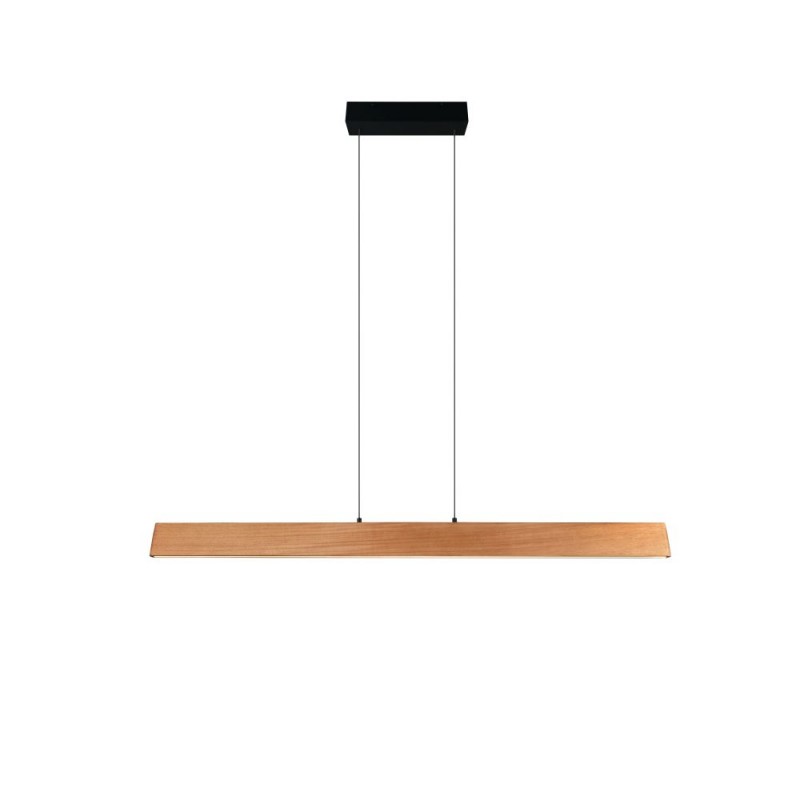 Trio-359719130 - Edgewood - Black CCT Linear Profile with Wooden Shade