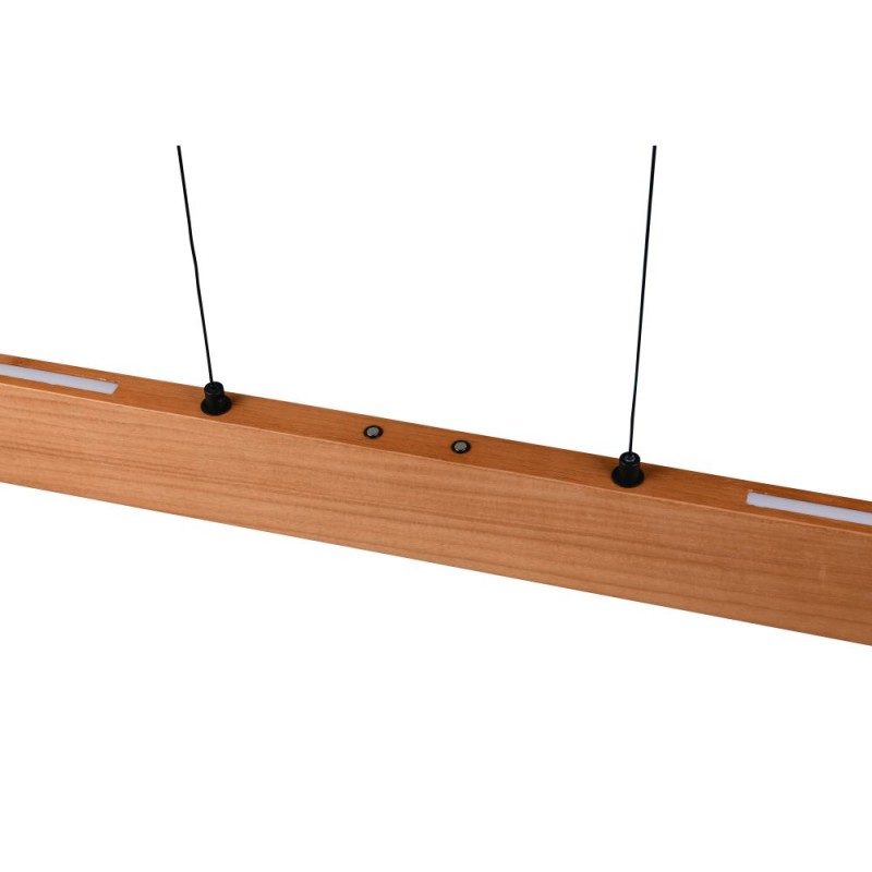 Trio-359719130 - Edgewood - Black CCT Linear Profile with Wooden Shade