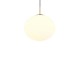 Trio-363100108 - Fomento - Matt Brass Pendant with White Oval Glass