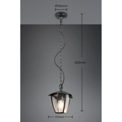 Venta - Matt Black Pendant IP44
