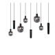 - Mataro - Matt Black 8 Light over Island Fitting with Mirrored Smoked Glass Trio-364100832 - Mataro - Matt Black 8 Light over Island Fitting with Mirrored Smoked Glass