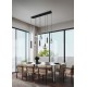 - Mataro - Matt Black 8 Light over Island Fitting with Mirrored Smoked Glass Trio-364100832 - Mataro - Matt Black 8 Light over Island Fitting with Mirrored Smoked Glass