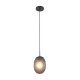 - Facette - Matt Black Pendant with Decorative Smoked Glass Trio-364200154 - Facette - Matt Black Pendant with Decorative Smoked Glass