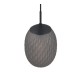 - Facette - Matt Black Pendant with Decorative Smoked Glass Trio-364200154 - Facette - Matt Black Pendant with Decorative Smoked Glass