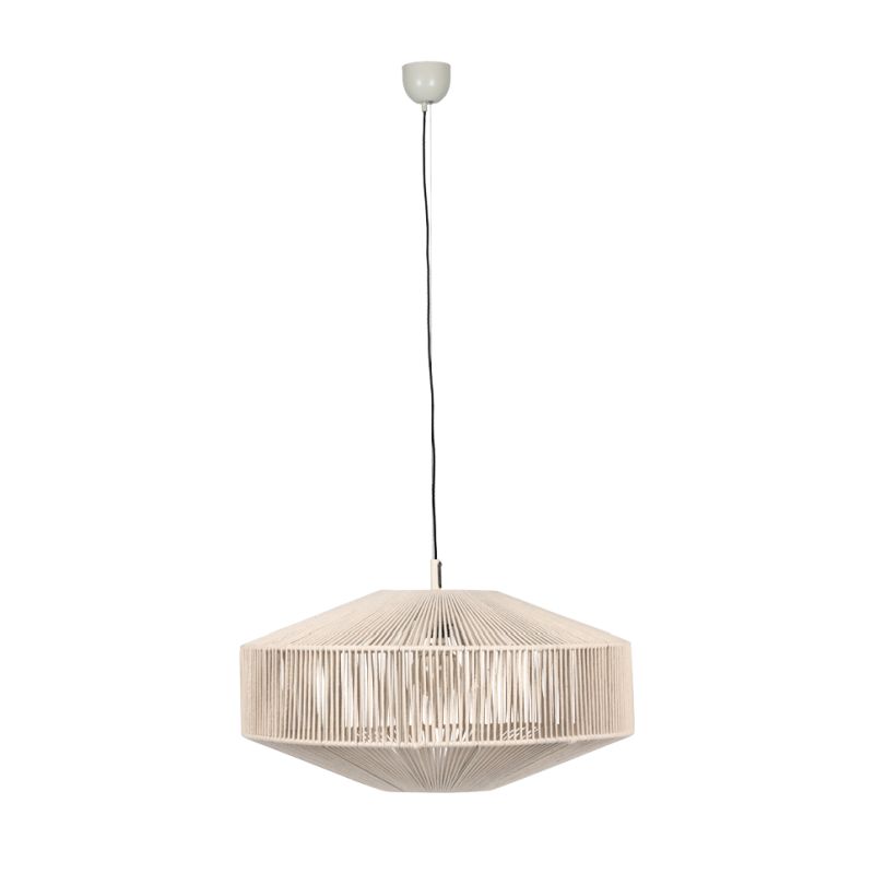 - Svea - Beige Pendant with Fawn Cotton Shade Trio-364790144 - Svea - Beige Pendant with Fawn Cotton Shade