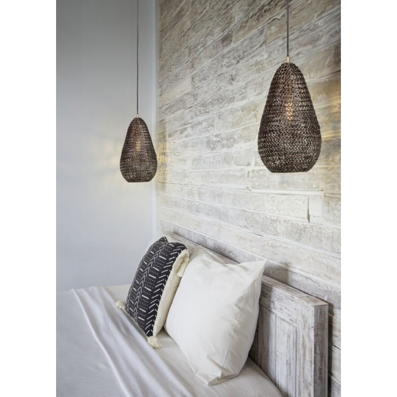 - Ziva - Old Brass Mesh Pendant Trio-365300104 - Ziva - Old Brass Mesh Pendant