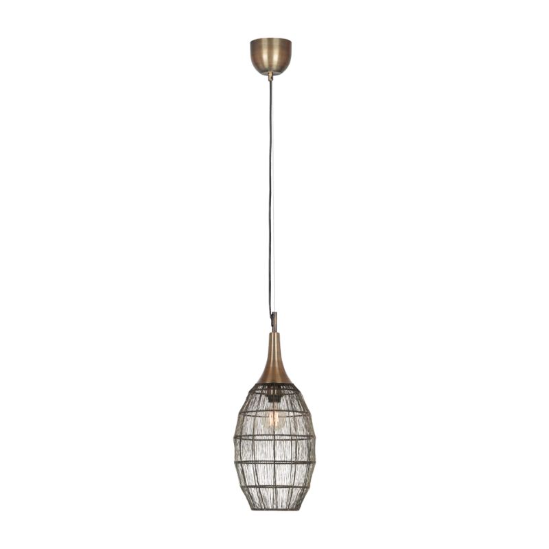 Ceiling Lights - Soraya - Old Brass Mesh Pendant ∅ 26 cm Trio-365420104 - Soraya - Old Brass Mesh Pendant ∅ 26 cm
