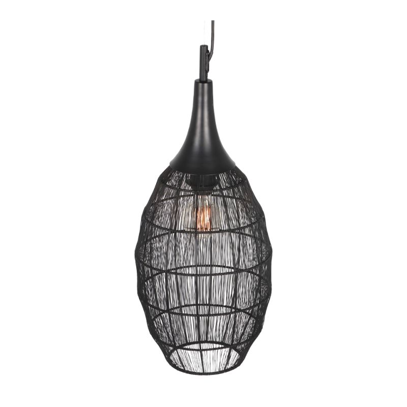 - Soraya - Matt Black Mesh Pendant ∅ 26 cm Trio-365420132 - Soraya - Matt Black Mesh Pendant ∅ 26 cm