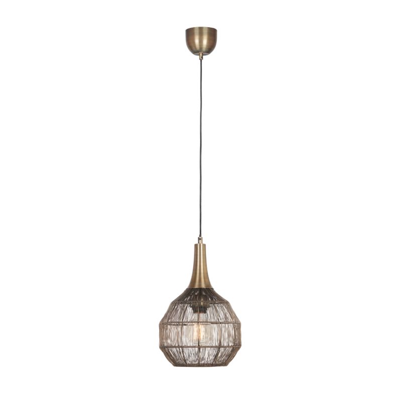 - Soraya - Old Brass Mesh Pendant ∅ 26 cm Trio-365430104 - Soraya - Old Brass Mesh Pendant ∅ 26 cm